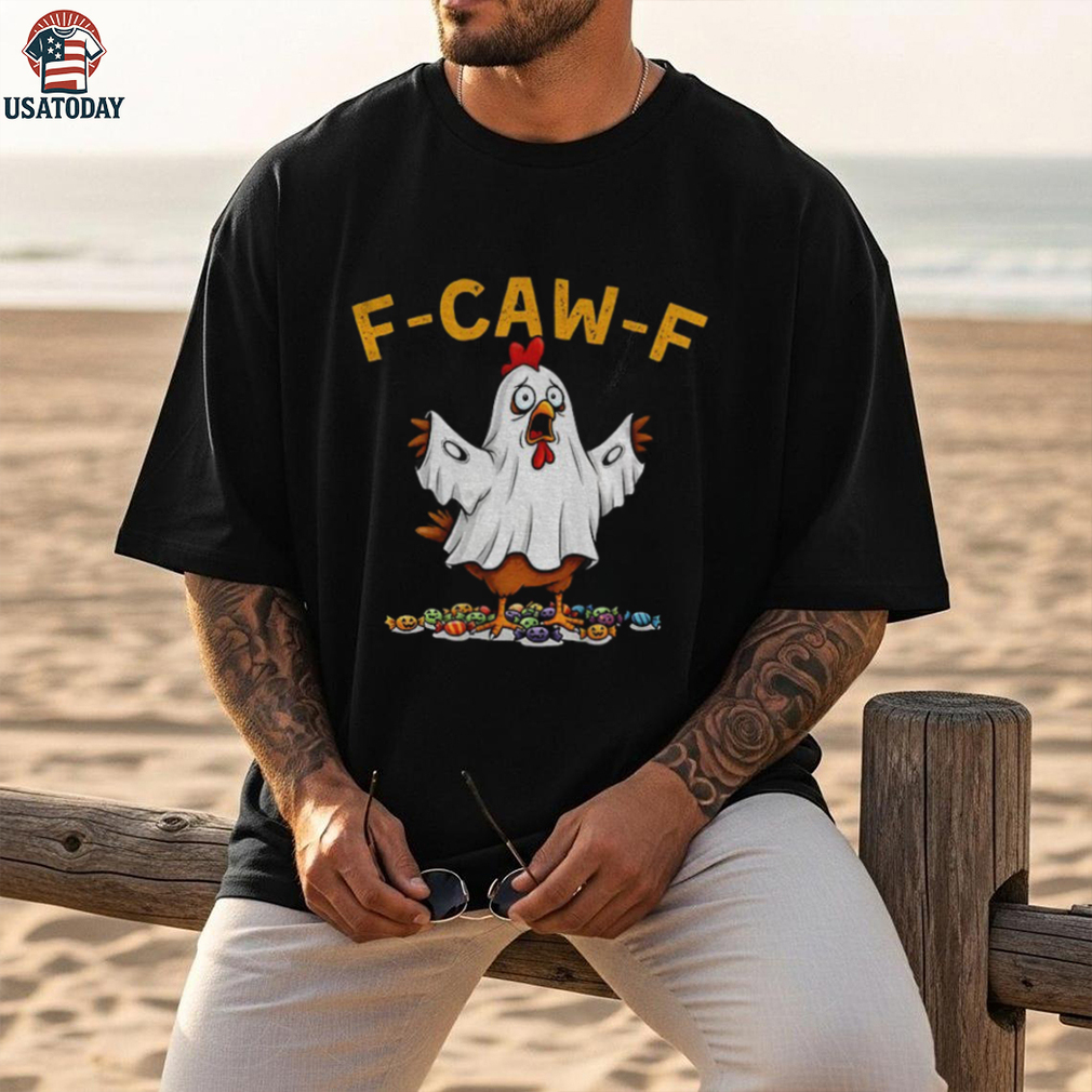 Ghost F CAW F Chicken political parody Halloween shirt Ghost F CAW F Chicken political parody Halloween shirt