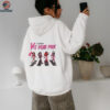 Girls Cosplay Halloween Abbey Road in October We Wear Pink Breast Cancer Awareness shirt