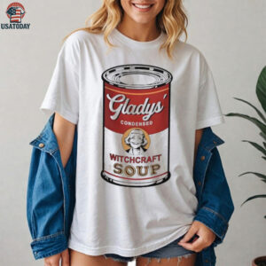 Gladys’ Condensed Witchcraft Soup classic parody art shirt