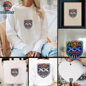 Gray Chicago Bears Super Bowl XX Champions 40th Anniversary Franklin T Shirt