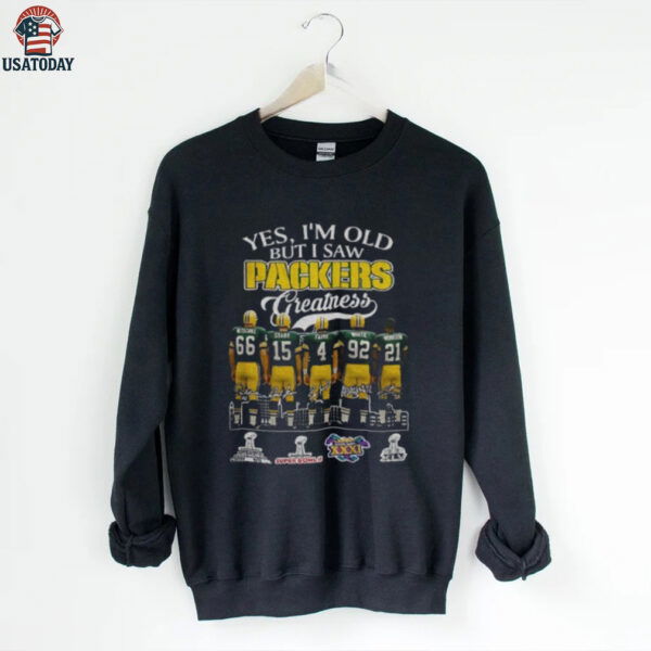 Green Bay Packers Football yes I’m old but I saw Packers greatness signatures shirt