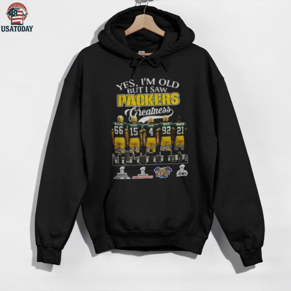 Green Bay Packers Football yes I’m old but I saw Packers greatness signatures shirt