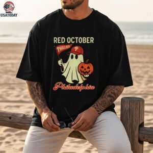 Halloween Ghost Phillies Red October Philadelphia shirt