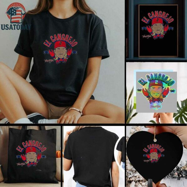 Harrison Bader Crab El Cangrejo Philadelphia Phillies signature t shirt