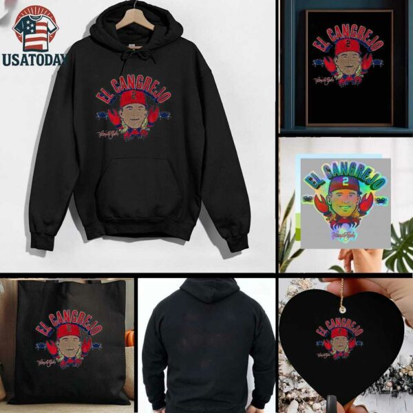 Harrison Bader Crab El Cangrejo Philadelphia Phillies signature t shirt