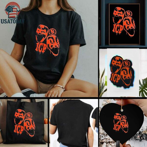 ICP Orange Faces Girly Shirt