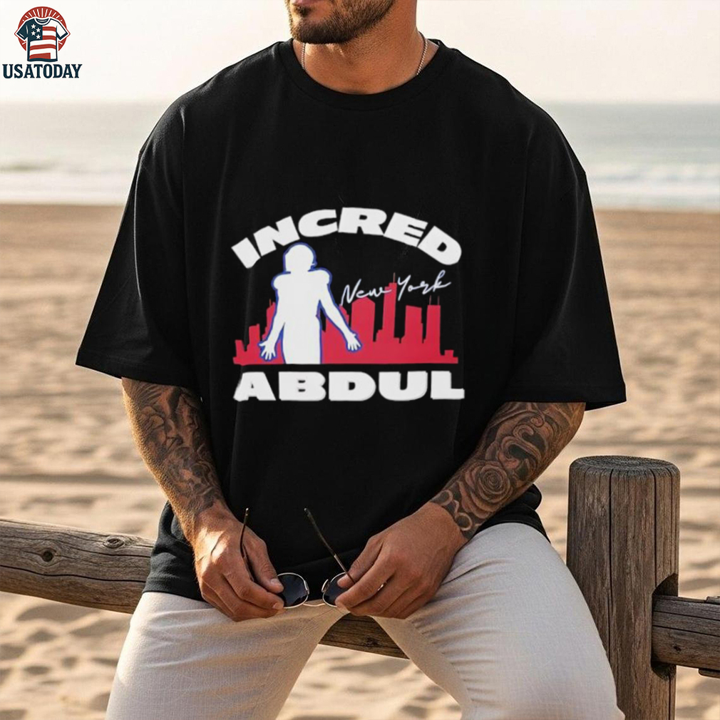 Incred Abdul New York Giants football player skyline logo shirt Incred Abdul New York Giants football player skyline logo shirt