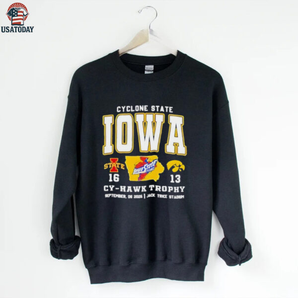 Iowa State Cyclones Beat Iowa Hawkeyes Cy Hawk Trophy In Jack Trice Stadium 2025 Shirt