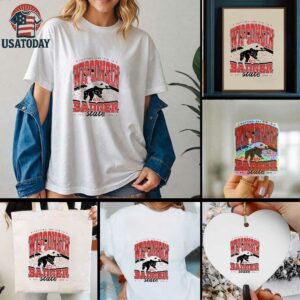 Putting the Sin in Wisconsin the Badger state est 1848 say cheese shirt