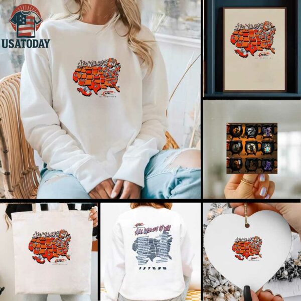 JR Motorsports all we do is win map cities shirt