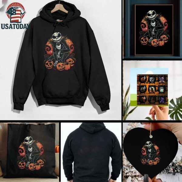 Jack Skellington from The Nightmare Before Christmas Night of the Pumpkin King Halloween shirt