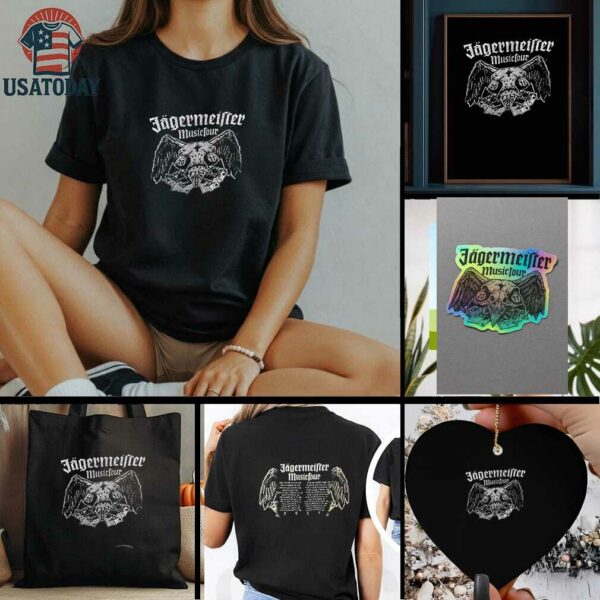 Jagermeister music tour logo dates shirt