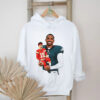Jalen Hurts Philadelphia Eagles carry Patrick Mahomes Kansas City Chiefs funny Football fan shirt