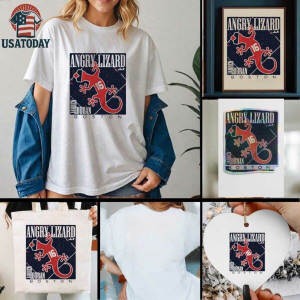 Jarren Duran 16 Angry Lizard Boston Red Sox baseball shirt