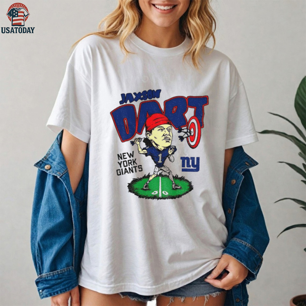 Jaxson Dart caricature New York Giants NFL Football shirt Jaxson Dart caricature New York Giants NFL Football shirt