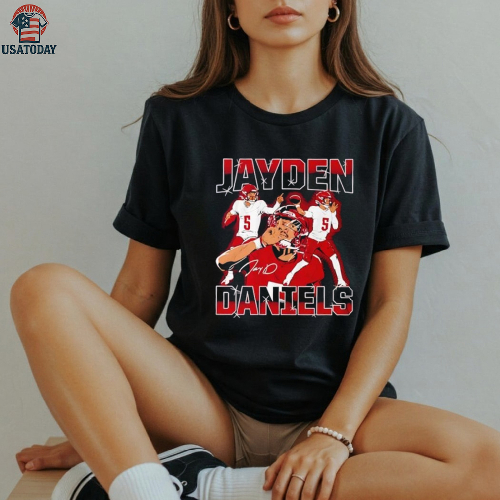 Jayden Daniels masterpiece triple player shirt Jayden Daniels masterpiece triple player shirt