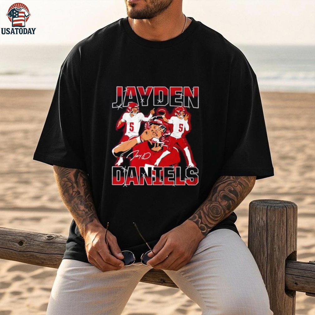 Jayden Daniels masterpiece triple player shirt Jayden Daniels masterpiece triple player shirt