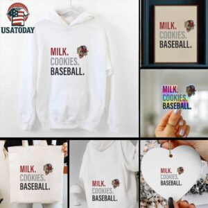 Milk cookies baseball Washington Wild Things logo shirt