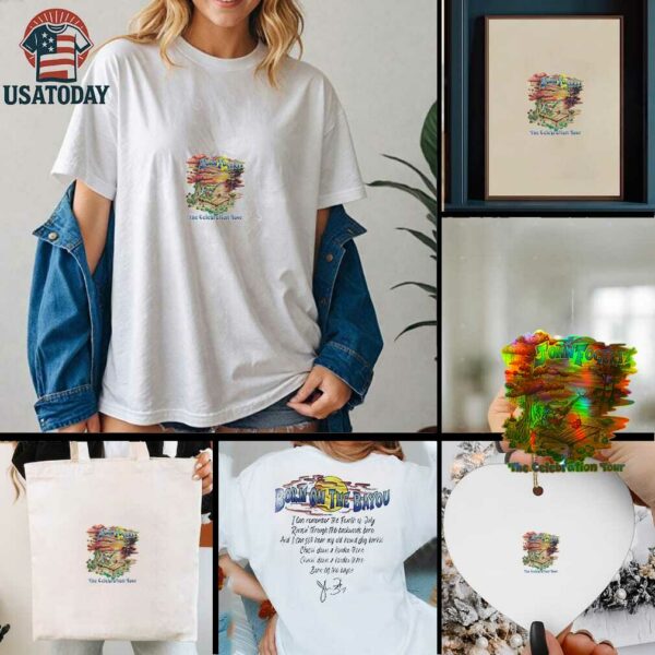 John Fogerty The Celebration tour Born on the Bayou signature shirt