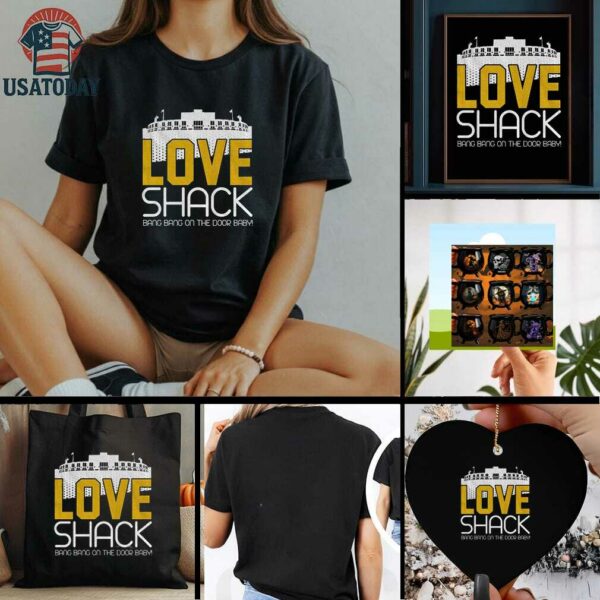 Jordan Love Green Bay Packers Love Shack Lambeau Field bang bang on the door baby shirt