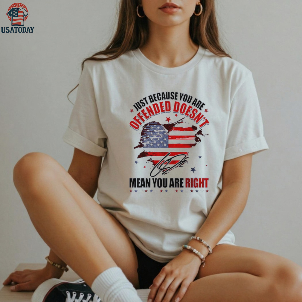 Just because you are offended doesn’t mean you’re right Charlie Kirk signature shirt Just because you are offended doesn’t mean you’re right Charlie Kirk signature shirt
