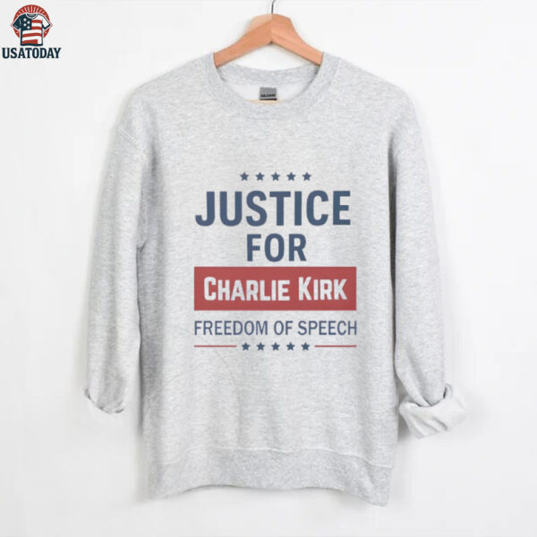 Justice For Charlie Kirk Freedom Of Speech Shirt