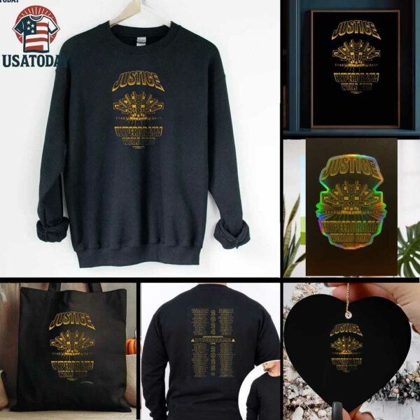 Justice Hyperdrama world tour 2025 dates shirt