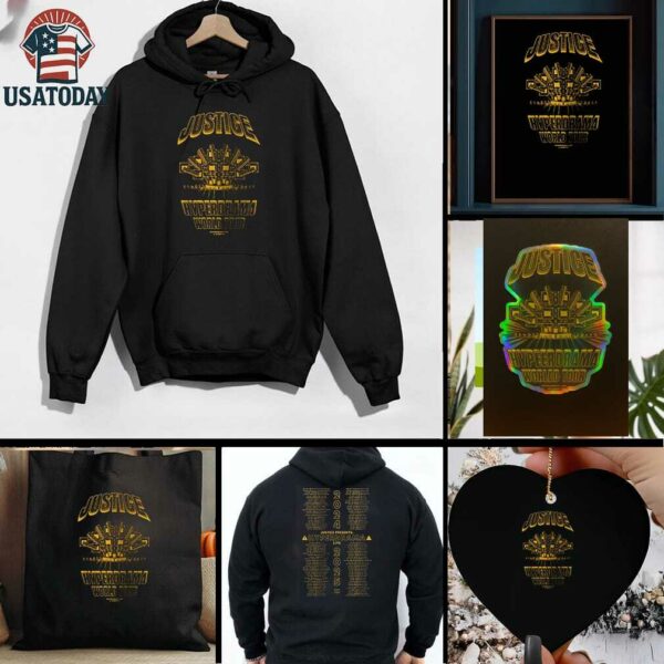 Justice Hyperdrama world tour 2025 dates shirt
