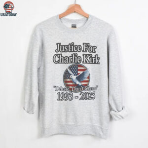 Justice for Charlie Kirk debate don’t silence 1993 2025 USA shirt