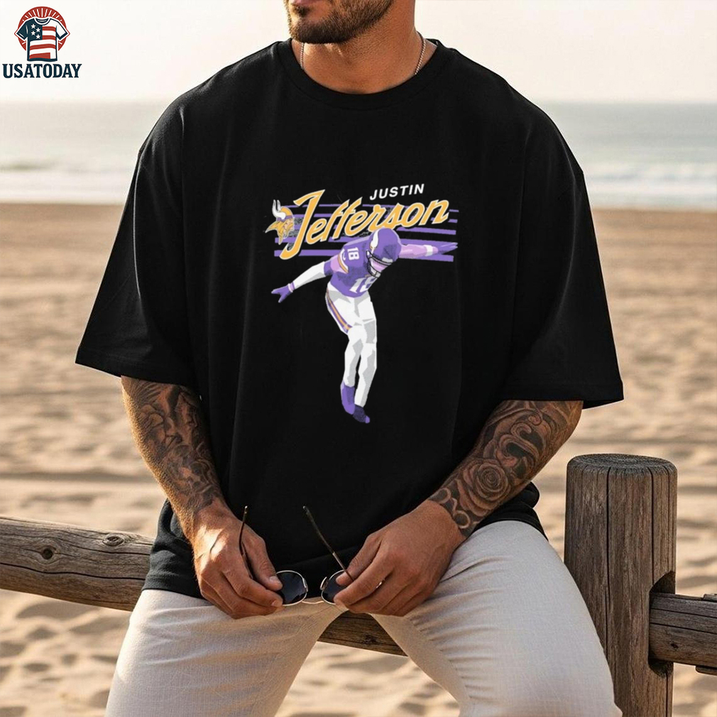 Justin Jefferson Minnesota Vikings Player Graphic shirt Justin Jefferson Minnesota Vikings Player Graphic shirt
