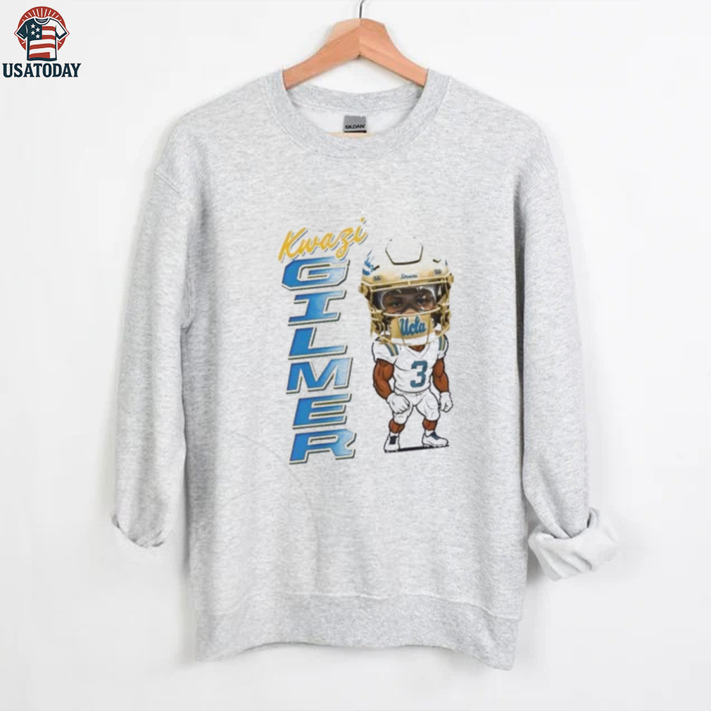 Kwazi Gilmer UCLA Football Caricature shirt Kwazi Gilmer UCLA Football Caricature shirt
