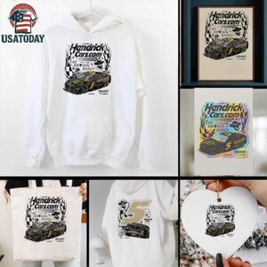 Kyle Larson Hendrick motorsports team collection Olive Hendrick cars Zac Brown band signature shirt