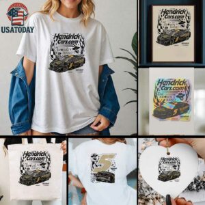 Kyle Larson Hendrick motorsports team collection Olive Hendrick cars Zac Brown band signature shirt