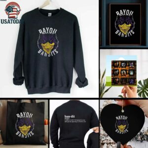 LSU Tigers bayou bandits a robber or outlaw belonging to a gang shirt