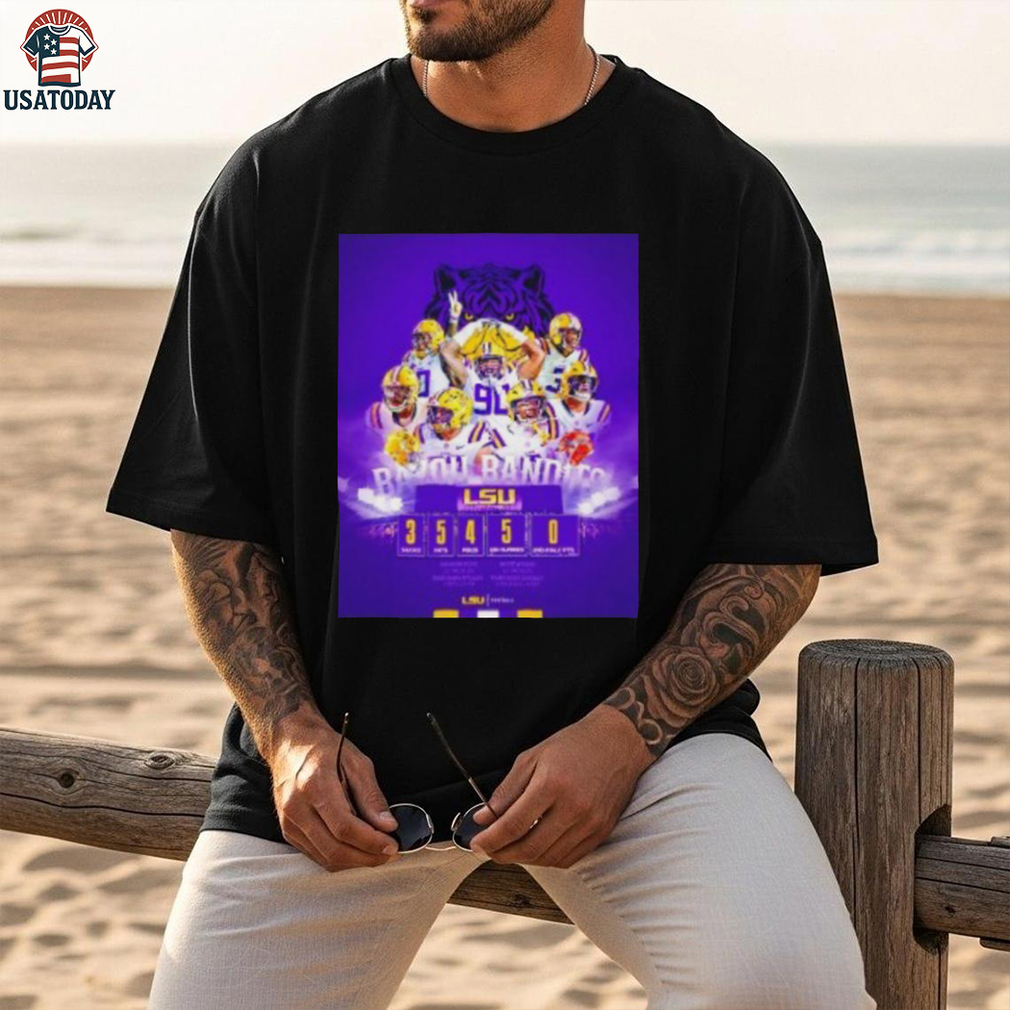 LSU Tigers football Bayou bandits Davhon Dashawn Tamarcus West player shirt LSU Tigers football Bayou bandits Davhon Dashawn Tamarcus West player shirt