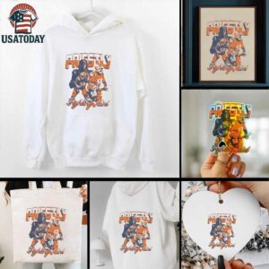 Melvin Priestly Illinois Fighting Illini football player collage graphic shirt