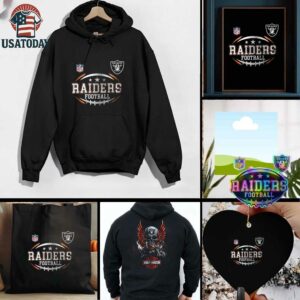Las Vegas Raiders NFL Harley Davidson motorcycle graphic shirt