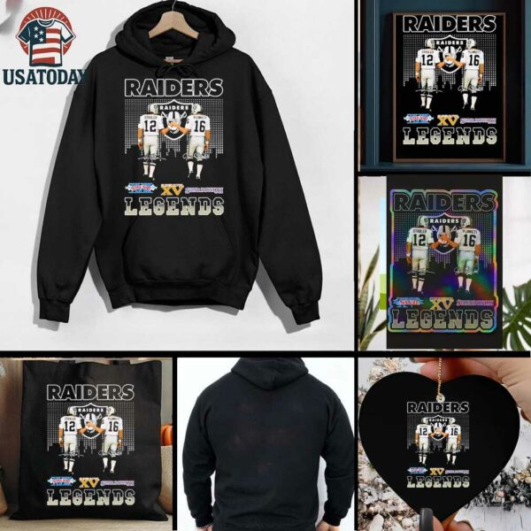 Las Vegas Raiders city Skyline Stabler and Plunkett legends Super Bowl signature shirt
