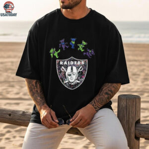 Las Vegas Raiders x Grateful Dead night 2025 bears logo shirt