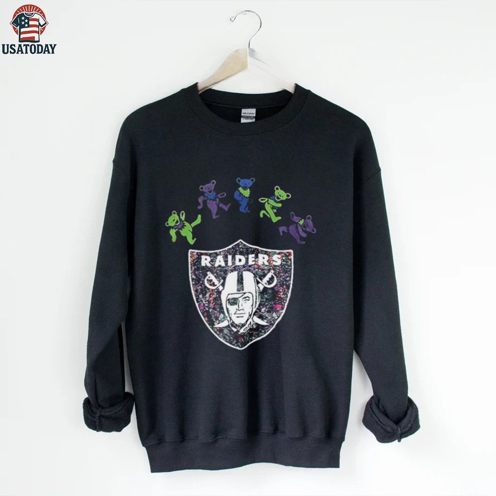 Las Vegas Raiders x Grateful Dead night 2025 bears logo shirt