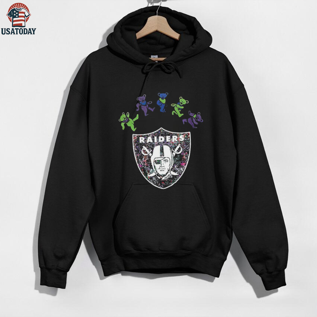 Las Vegas Raiders x Grateful Dead night 2025 bears logo shirt Las Vegas Raiders x Grateful Dead night 2025 bears logo shirt