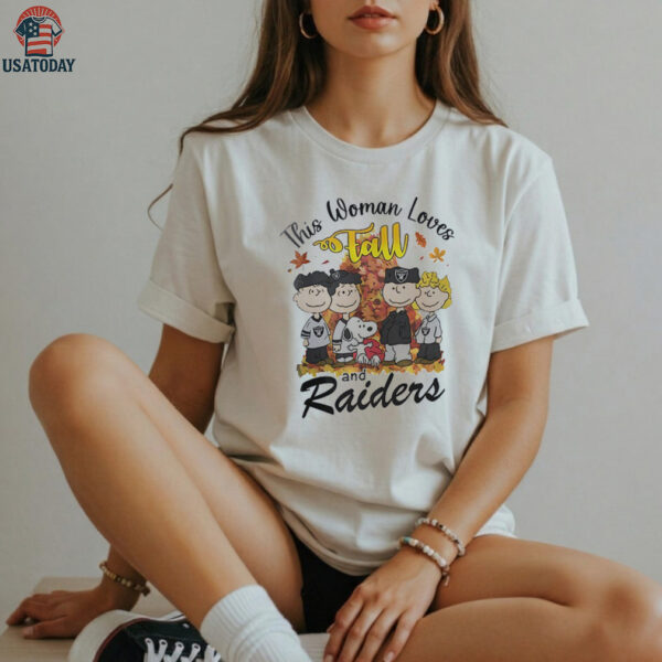 Las Vegas Raiders x Snoopy this woman loves fall shirt