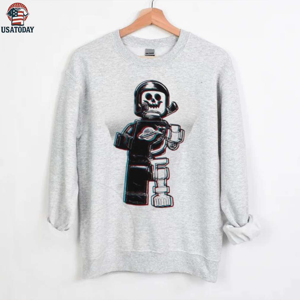 Lego Skeleton Astronaut Anaglyph 3D Effect shirt Lego Skeleton Astronaut Anaglyph 3D Effect shirt