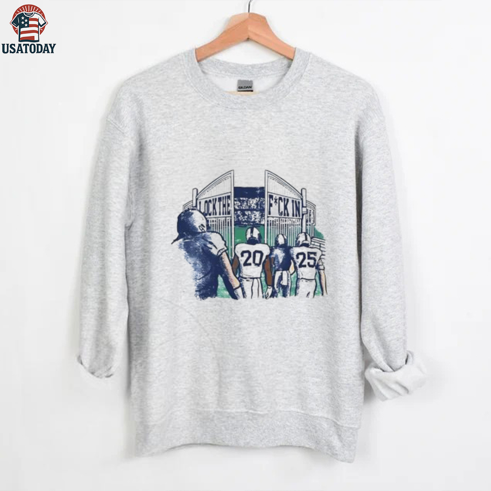 Lock The Fck In football players wualking into a stadium shirt Lock The Fck In football players wualking into a stadium shirt