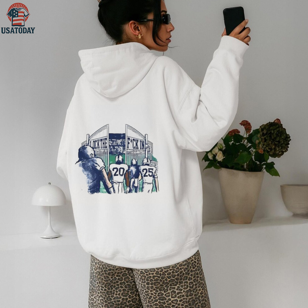 Lock The Fck In football players wualking into a stadium shirt Lock The Fck In football players wualking into a stadium shirt