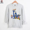 Los Angeles Dodgers Disney cartoon character mashup shirt