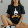Los Angeles Dodgers middle finger New York Giants shirt