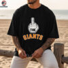 Los Angeles Dodgers middle finger New York Giants shirt