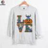 Love Stitch pumpkin spooky season Halloween 2025 shirt
