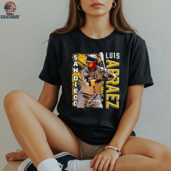 Luis Arraez San Diego throwing signature shirt